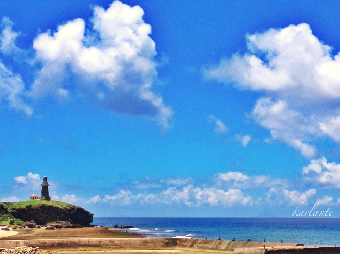 Sabtang Lighthouse as seen from the port of Sabtang