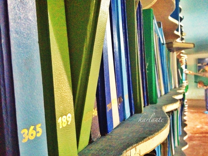 Blank books waiting for authors Maywang a Libro du Vatan, Mahatao, Batanes