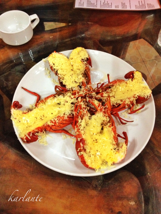 Cheesy Baked Lobster Seafood is almost a staple in Batanes